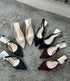 Luxury Pointed Toe Knot Stiletto